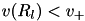 $v(R_{l}) < v_+$