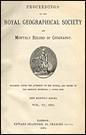 Proceedings of the Royal Geographical Society and Monthly Record of Geography Cover Image
